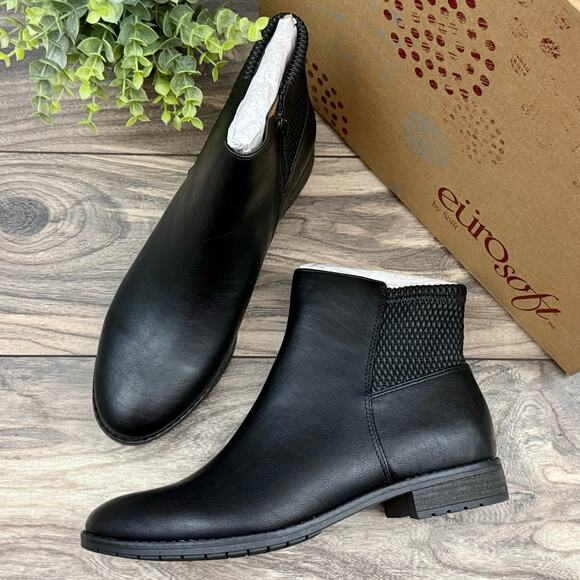 Sofft Shoes - NIB Eurosoft by Sofft 9M Winsley Black Comfort Ankle Boots Booties